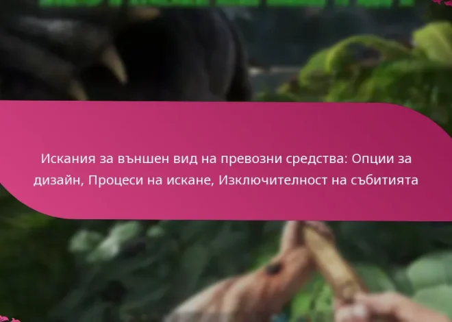 Искания за външен вид на превозни средства: Опции за дизайн, Процеси на искане, Изключителност на събитията