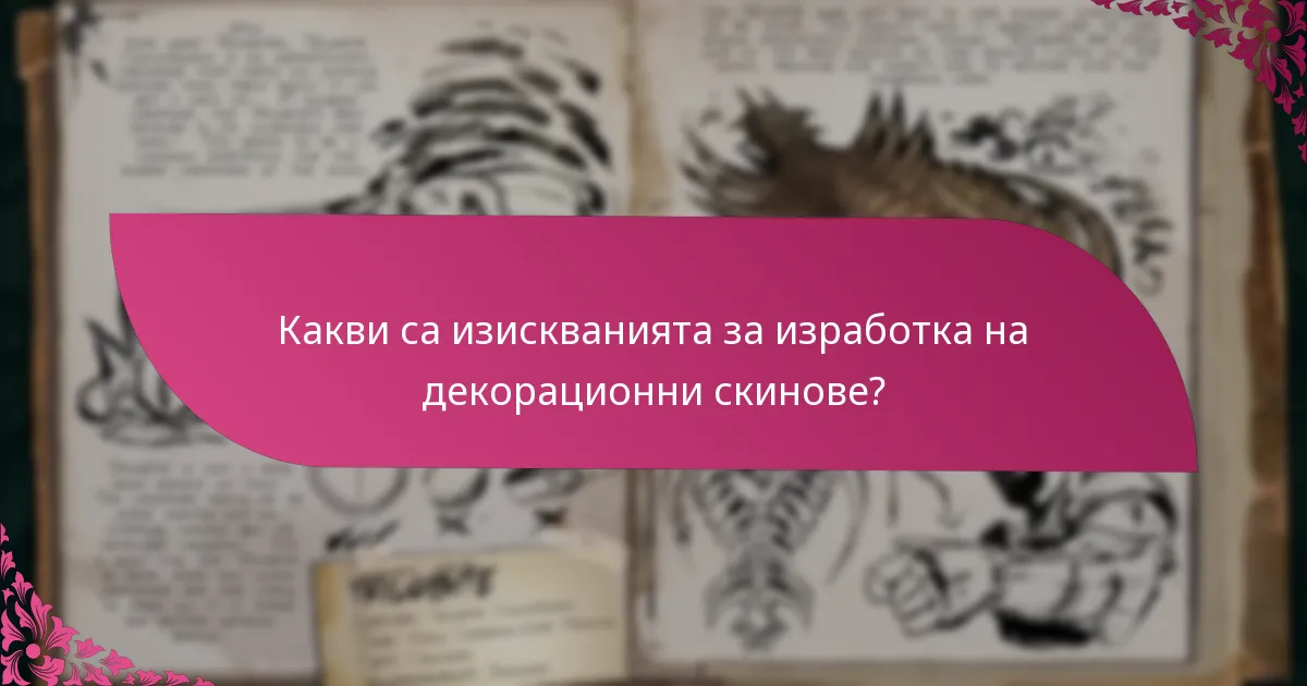 Как играчите могат да получат декорационни скинове?